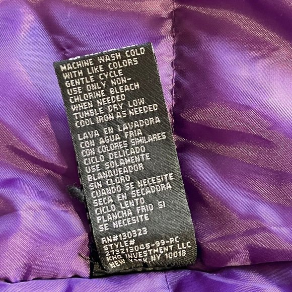 Calvin Klein youth Girls Puffer Jacket Coat Vest size 6 Quilted button snaps - Picture 3 of 8